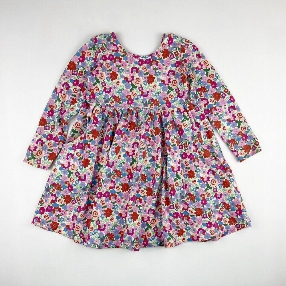 Hanna Andersson Celebration Skater Dress In Pink Florals